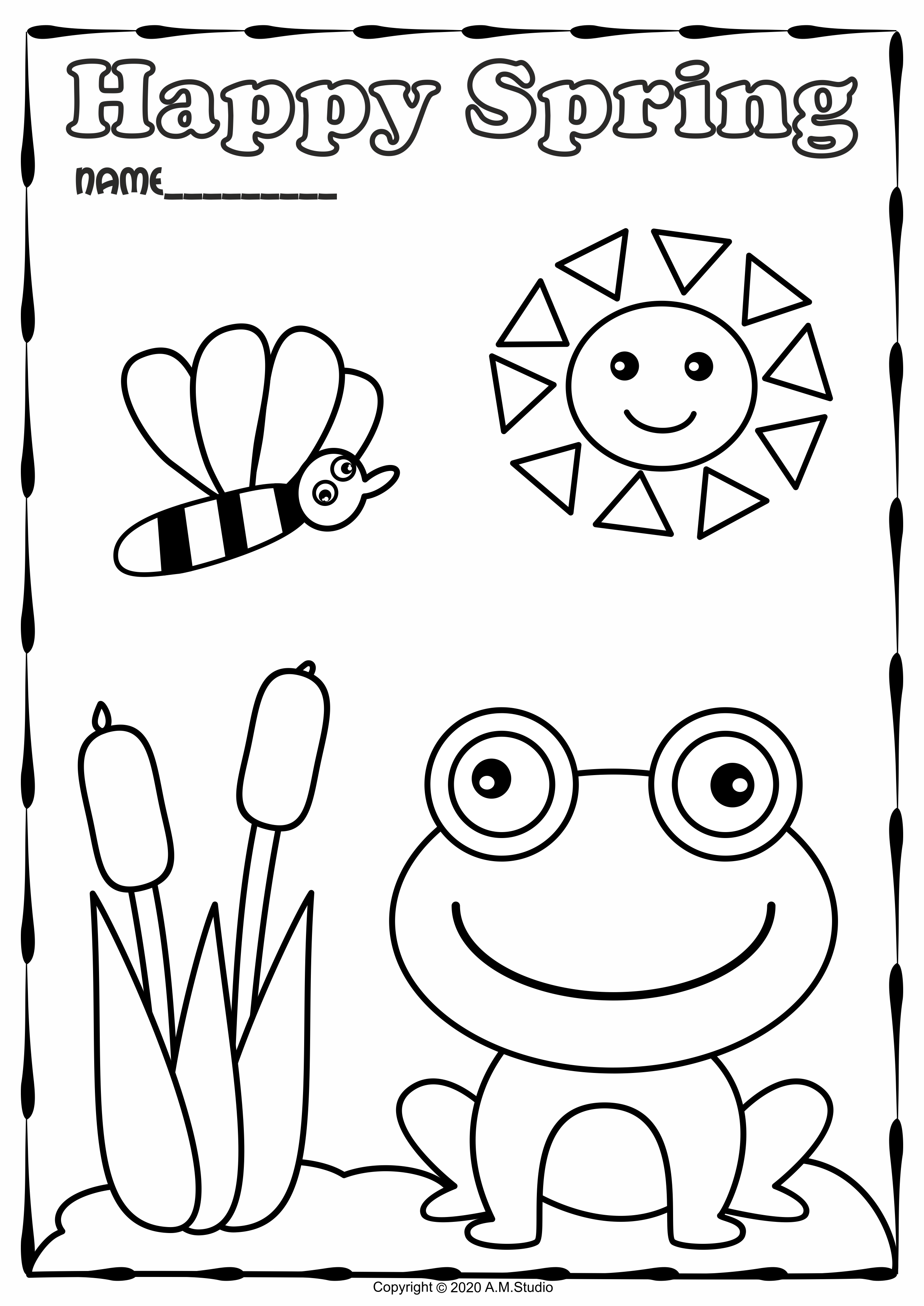 Spring Coloring Pages (img # 1)