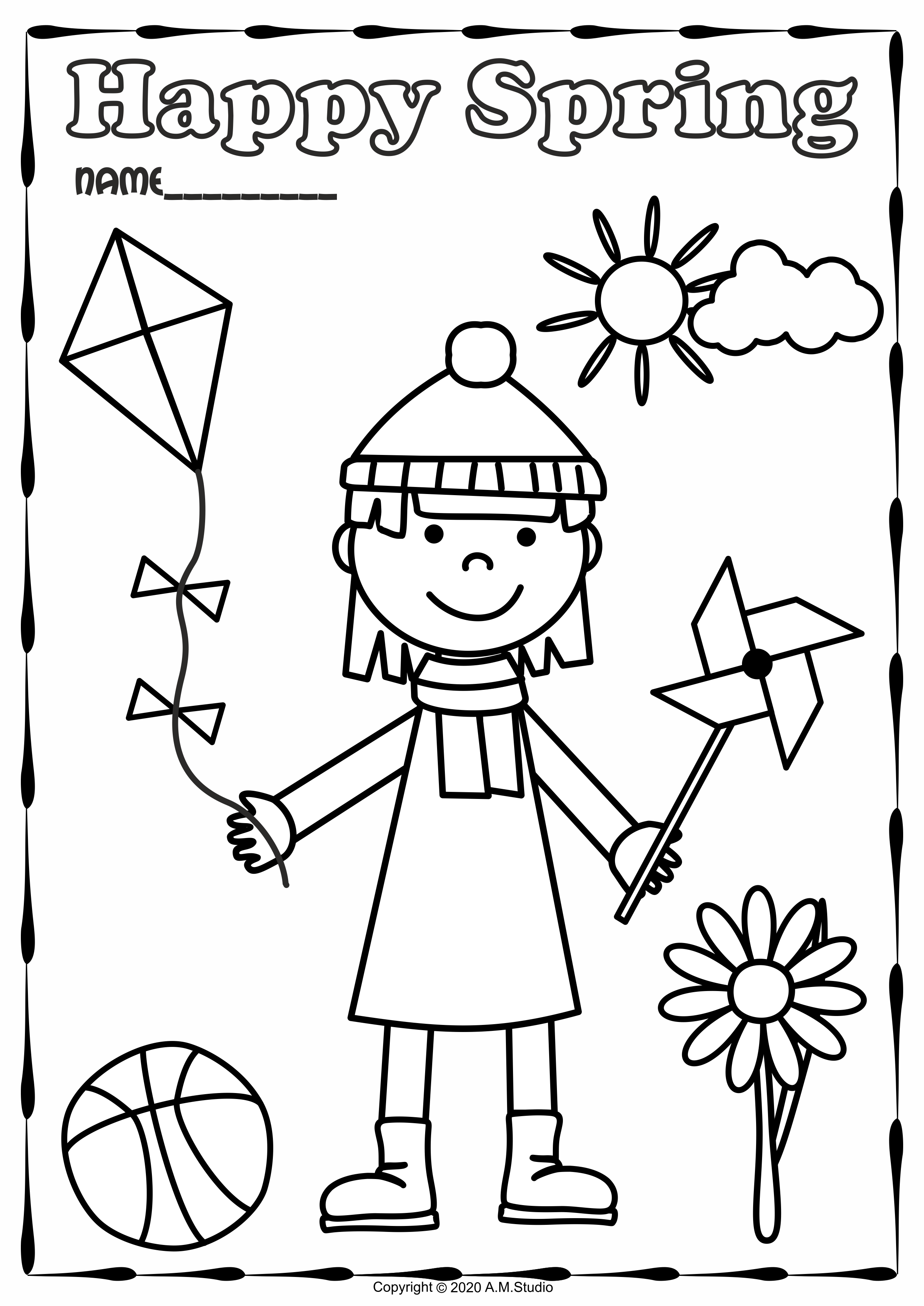 Spring Coloring Pages (img # 2)