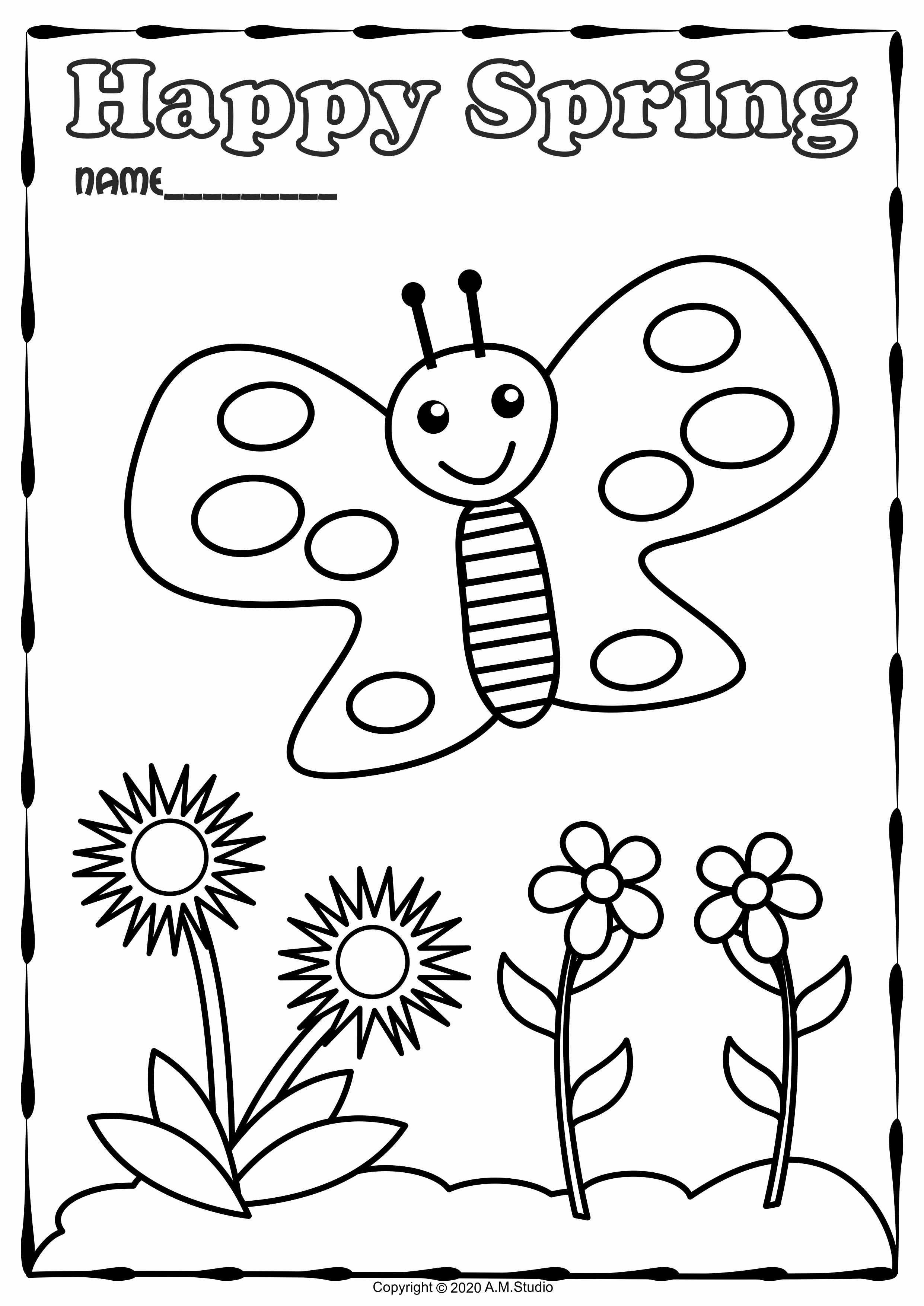 Spring Coloring Pages (img # 3)
