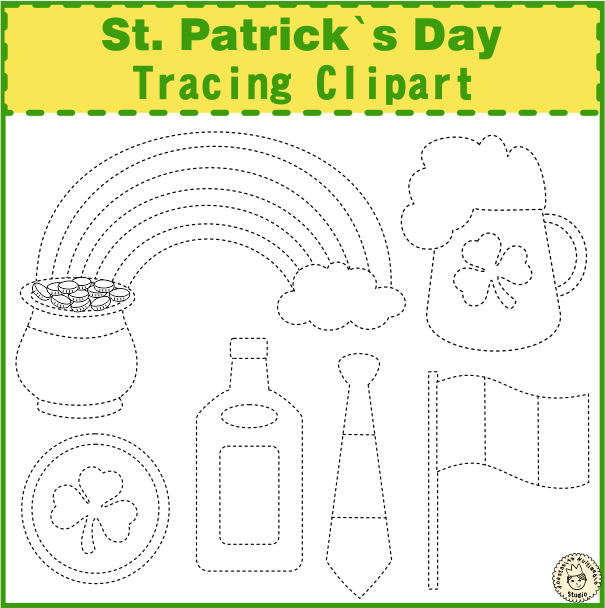 St. Patrick's Day Tracing Clipart (img # 1)
