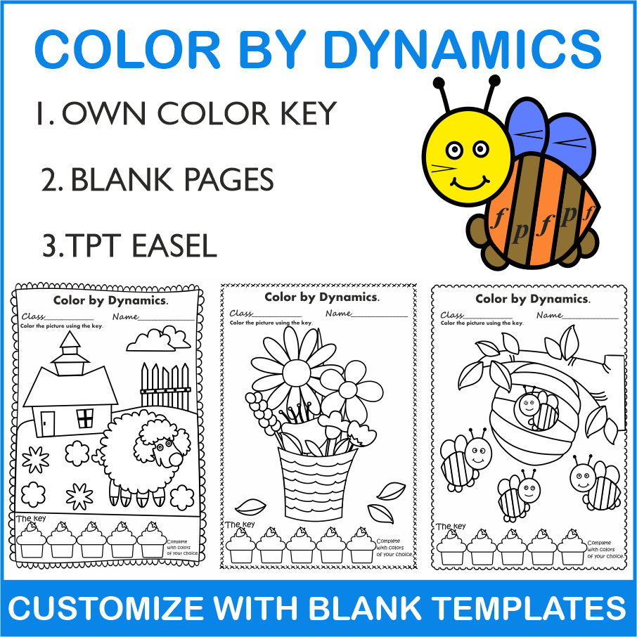 Summer Color by Dynamics Music Coloring Pages (img # 3)