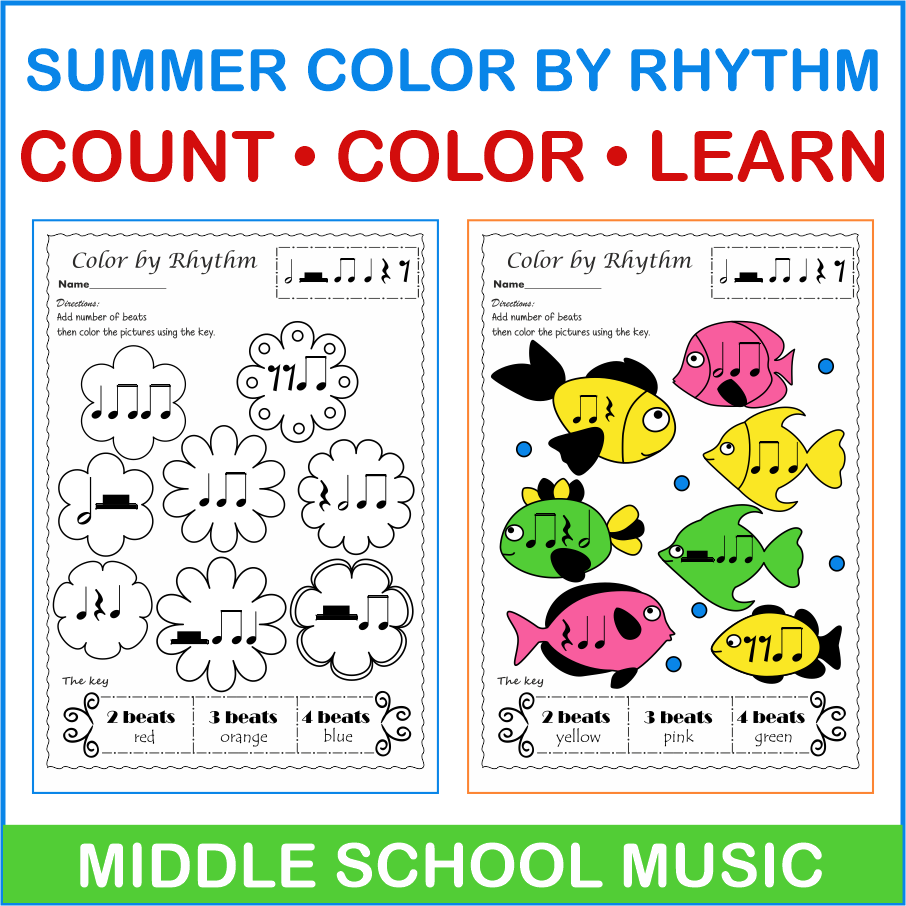 Summer Color by Rhythm Music Activities (img # 2)