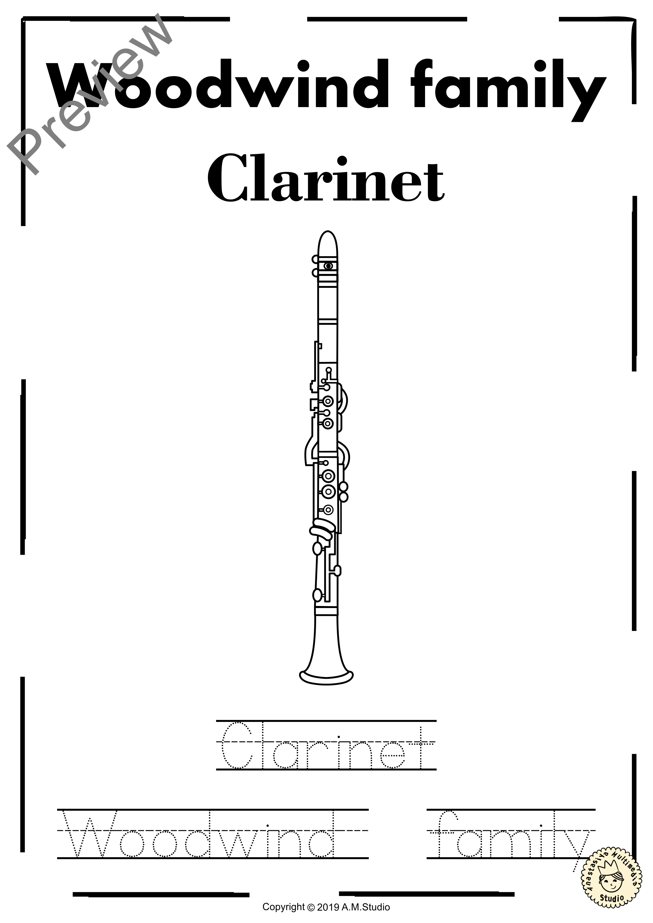 Woodwind Instruments Line Puzzles (img # 2)
