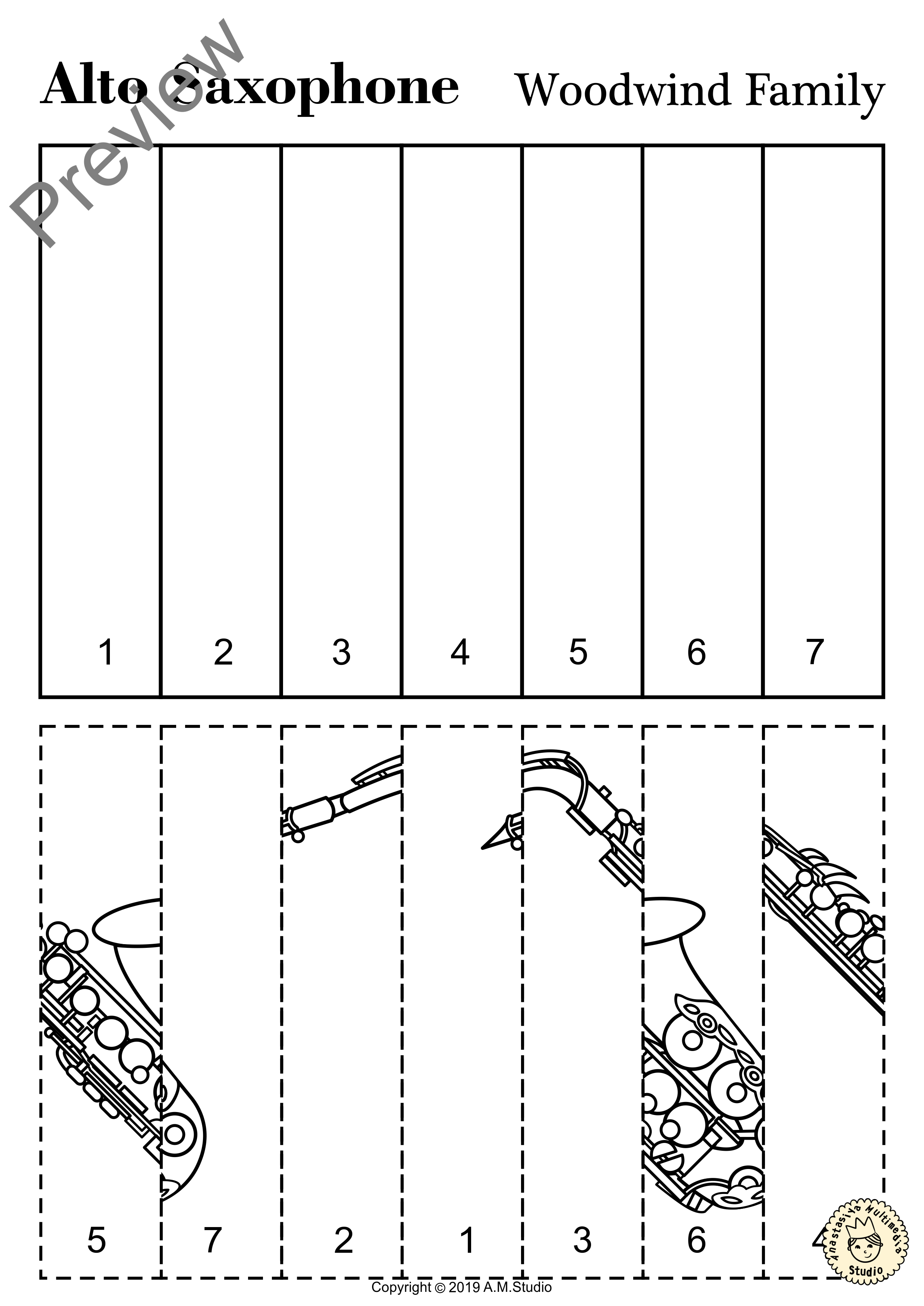 Woodwind Instruments Line Puzzles (img # 4)